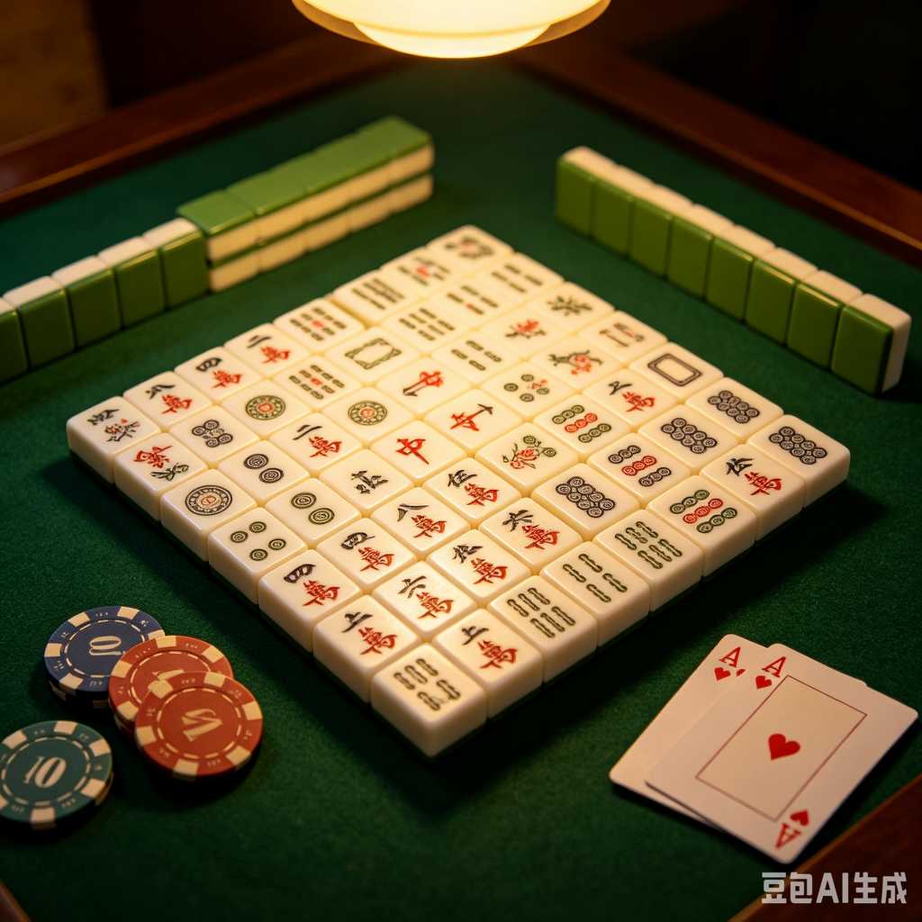 floral design mahjong set