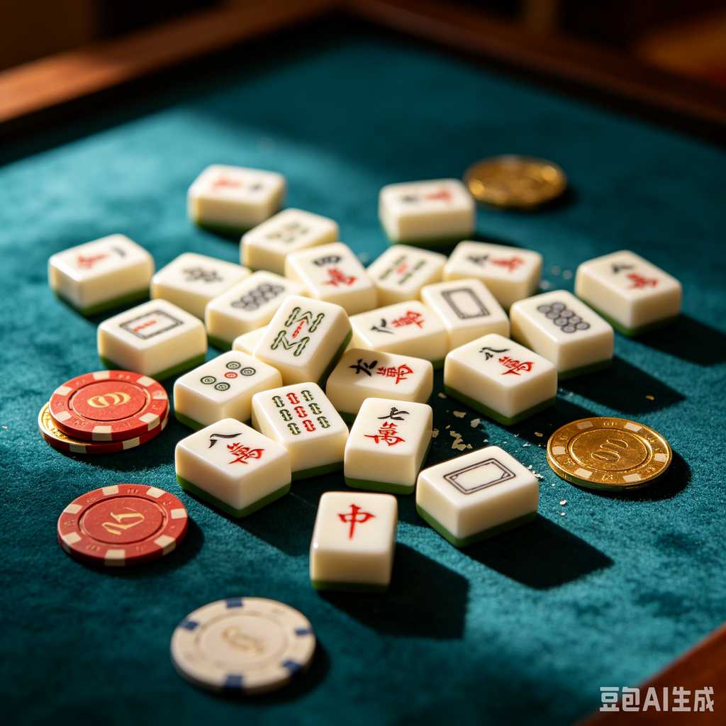unique text mahjong tiles design