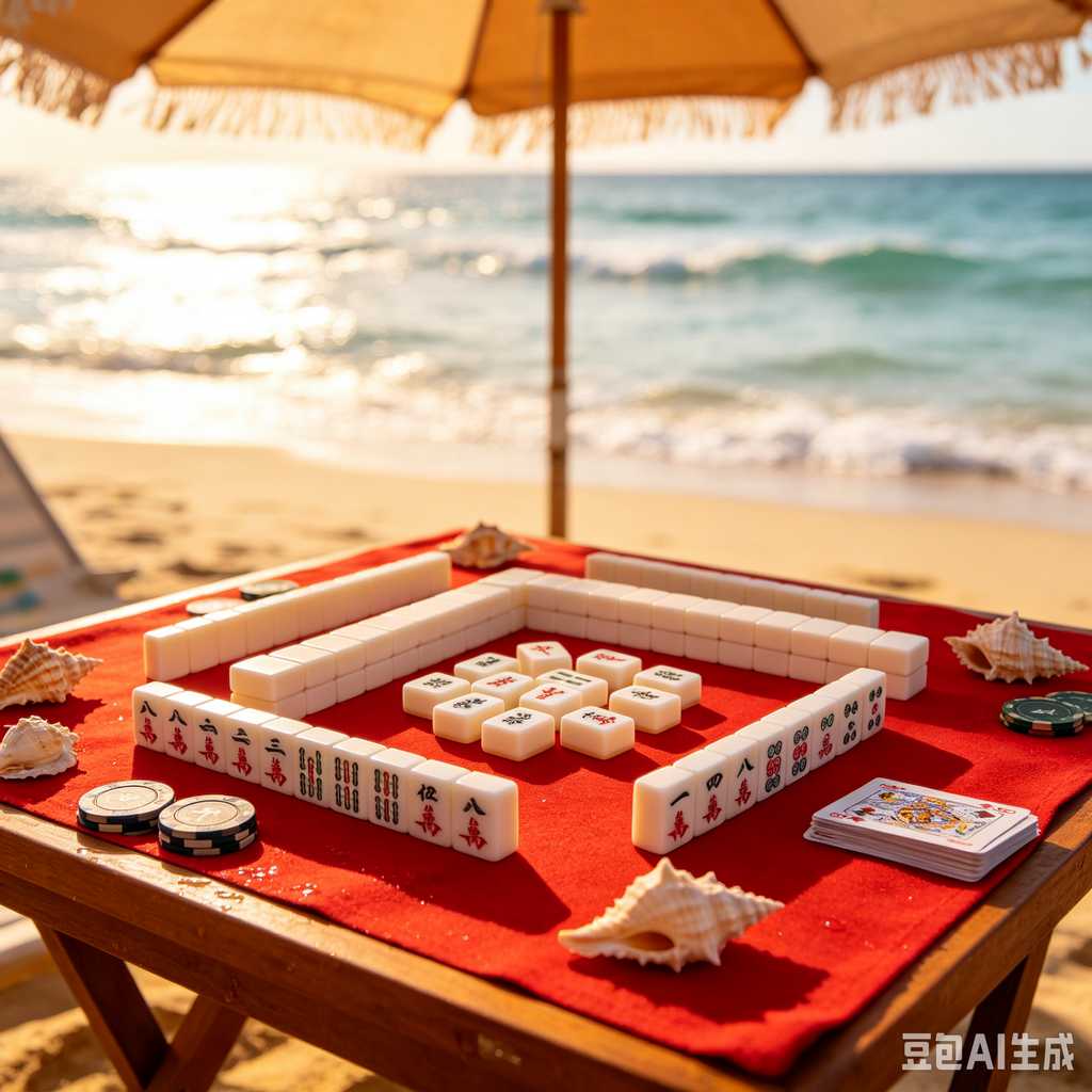 vivid color print mahjong set