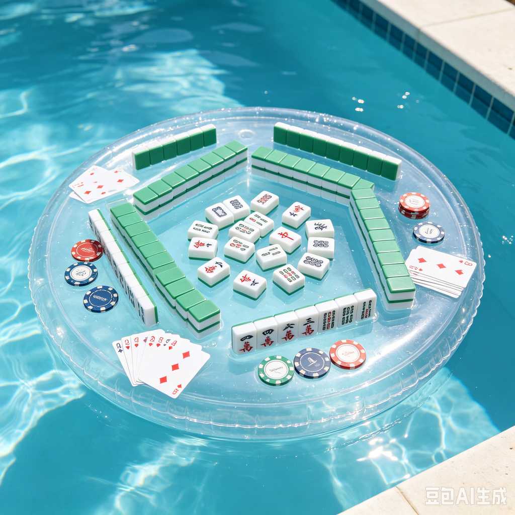 jelly transparent mahjong set